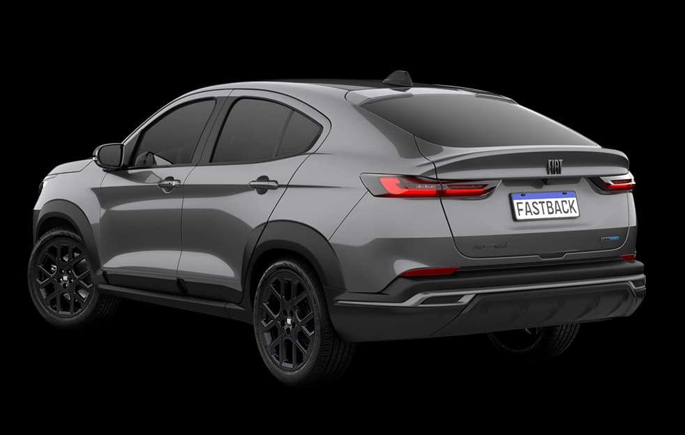 Fiat Fastback cinza em foto oficial