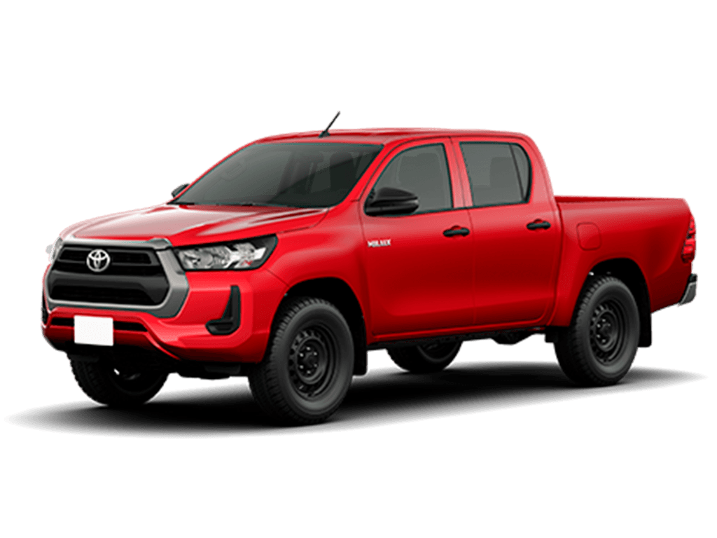 Toyota Hilux Power Pack vermelha em foto oficial